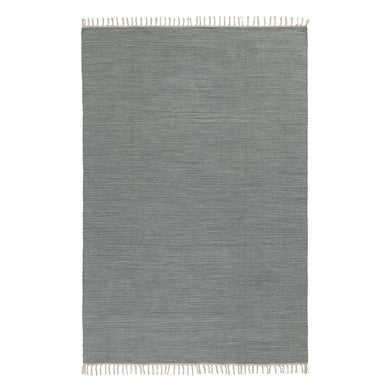 Akora rug, green grey melange, 100% cotton
