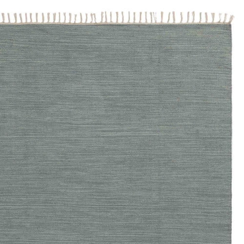 Akora rug, green grey melange, 100% cotton