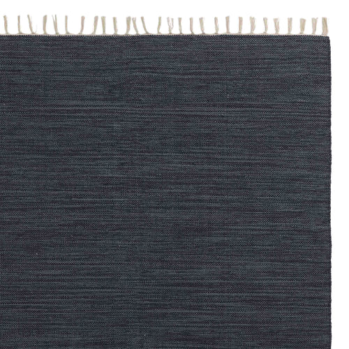 Akora rug, denim blue melange, 100% cotton