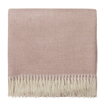 Alanga Alpaca Blanket [Dusty pink & Off-white]