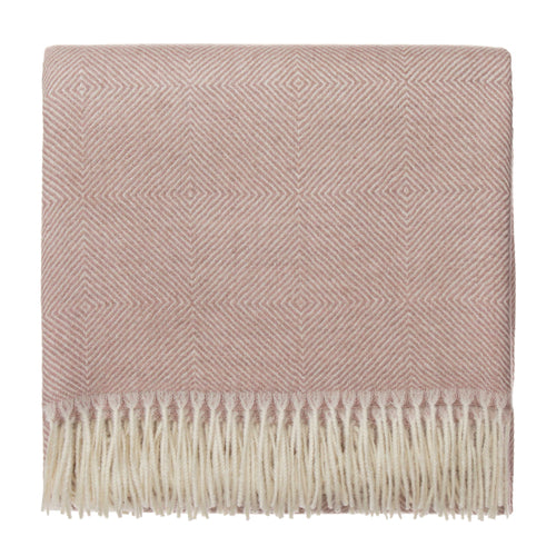 Alanga Alpaca Blanket [Dusty pink & Off-white]