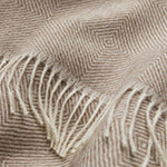Alanga Alpaca Blanket [Light brown & Off-white]