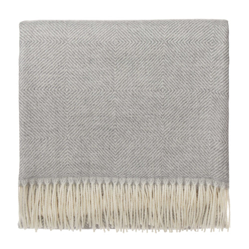 Alanga Alpaca Blanket [Light grey & Off-white]
