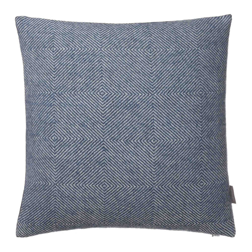 Alanga cushion cover, denim blue & off-white, 100% baby alpaca wool | URBANARA cushion covers