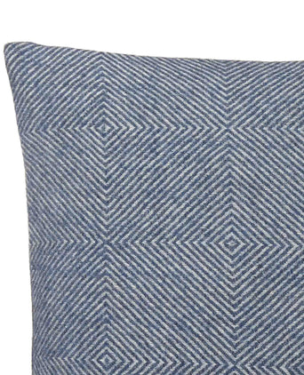 Alanga cushion cover, denim blue & off-white, 100% baby alpaca wool