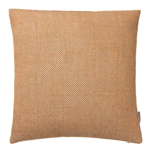 Alanga cushion cover, mustard & off-white, 100% baby alpaca wool | URBANARA cushion covers