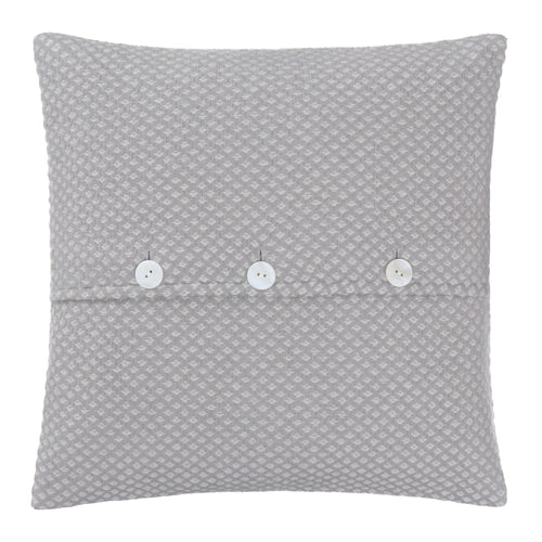 Alashan Cushion light grey & cream, 100% cashmere wool | High quality homewares