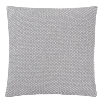 Alashan Cushion light grey & cream, 100% cashmere wool