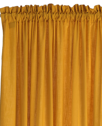 Alegre Curtain Set mustard, 100% cotton