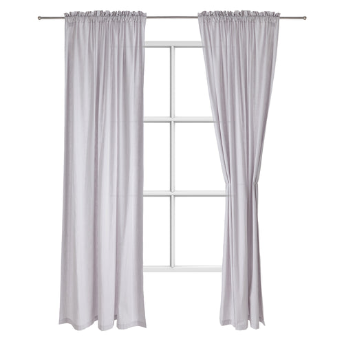 Alegre Curtain Set silver grey, 100% cotton | High quality homewares