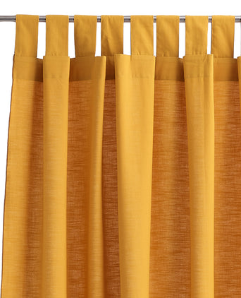 Alentejo Curtain Set mustard, 100% cotton