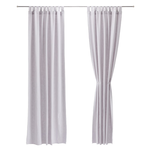 Alentejo Curtain Set silver grey, 100% cotton | URBANARA curtains