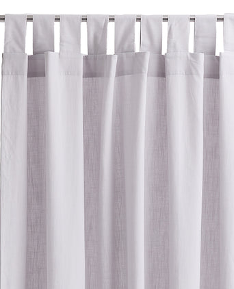Alentejo Curtain Set silver grey, 100% cotton