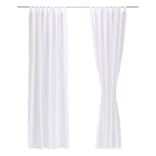 Alentejo Curtain Set white, 100% cotton | URBANARA curtains