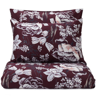 Almadena duvet cover, bordeaux red & multicolour, 100% cotton