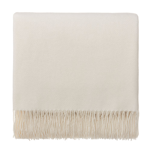 Almora Blanket off-white, 50% cashmere wool & 50% wool
