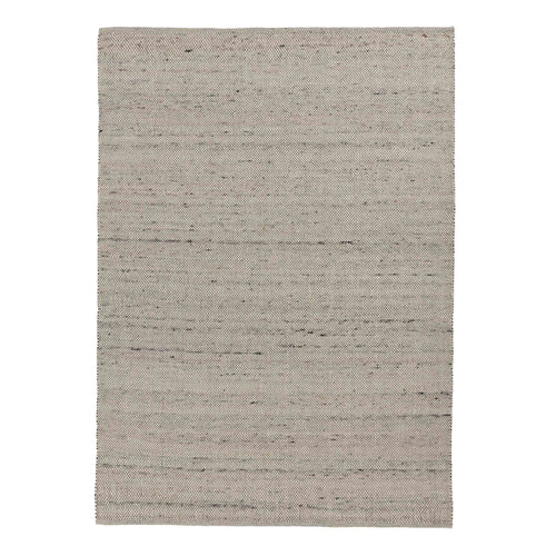 Aluva Wool Rug [Off-White melange/Brown/Black]