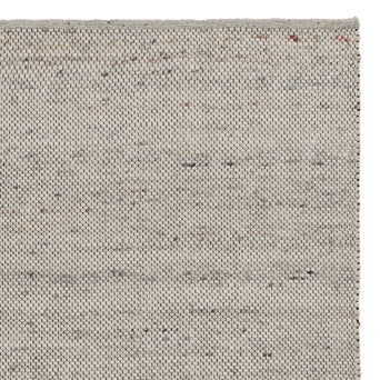 Aluva Wool Rug [Off-White melange/Brown/Black]
