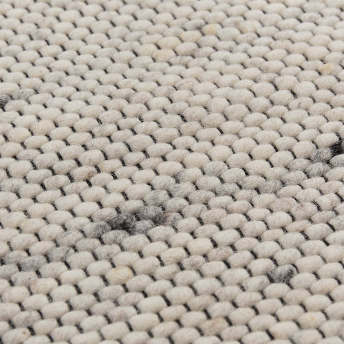 Aluva Wool Rug [Off-White melange/Brown/Black]