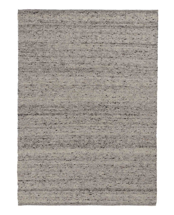 Aluva Wool Rug [Grey melange/Black]