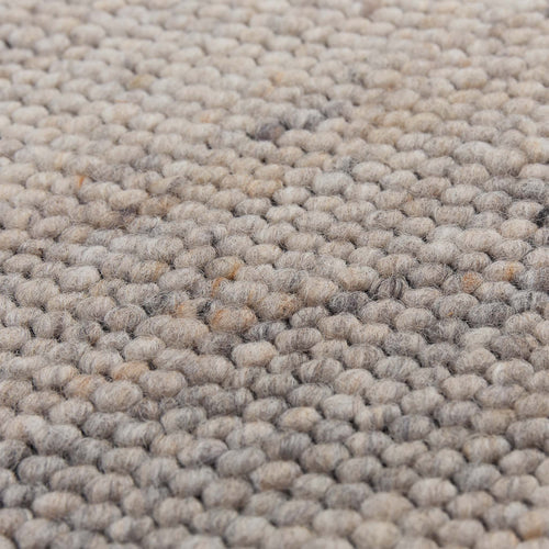Aluva Wool Rug [Light grey melange/Black]
