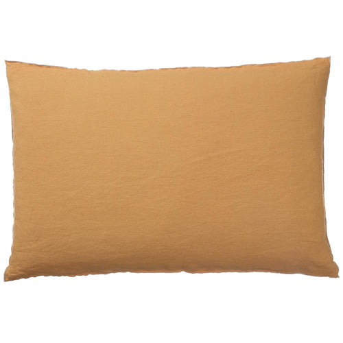 Alvalade Cushion Cover ochre & grey, 100% linen | High quality homewares