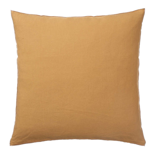 Alvalade Cushion Cover ochre & grey, 100% linen
