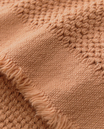Blanket Alvaro Pale terracotta, 100% Recycled cotton