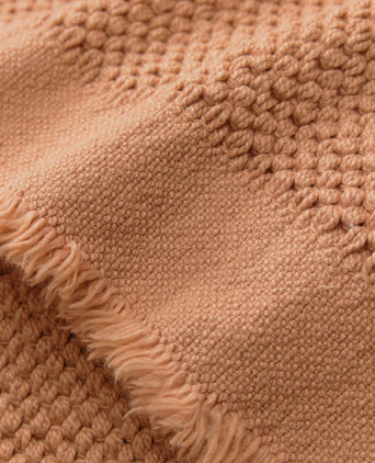 Blanket Alvaro Pale terracotta, 100% Recycled cotton