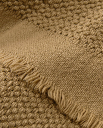 Blanket Alvaro Straw, 100% Recycled cotton