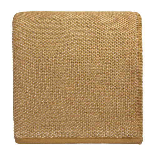 Alvor Blanket mustard & off-white, 100% cotton