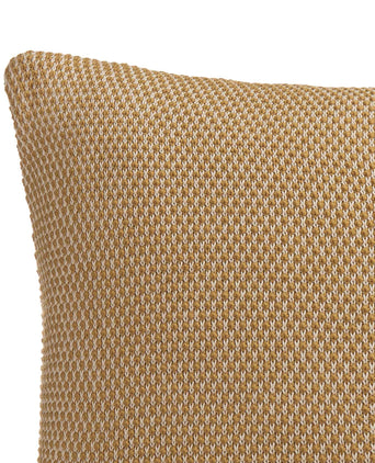 Alvor Cushion Cover mustard & off-white, 100% cotton