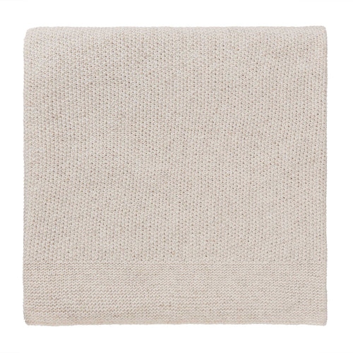 Amaro Recycled Fiber Blanket off-white melange, 100% recycled fibers