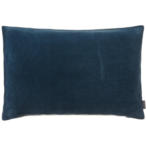 Amreli cushion, teal & natural, 100% cotton & 100% linen
