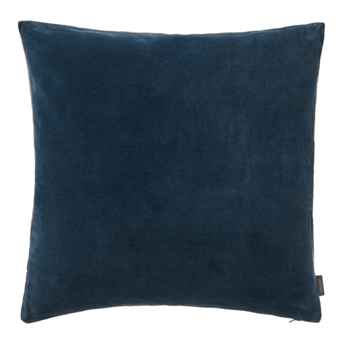 Amreli cushion, teal & natural, 100% cotton & 100% linen