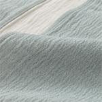 Anaba Blanket green grey & natural white, 100% cotton | URBANARA cotton blankets