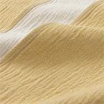 Anaba Blanket mustard & natural white, 100% cotton | URBANARA cotton blankets