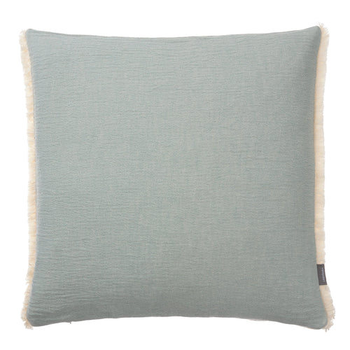 Anaba Cushion Cover green grey & natural white, 100% cotton