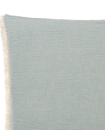 Anaba Cushion Cover green grey & natural white, 100% cotton