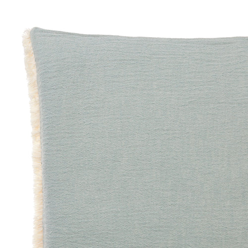 Anaba Cushion Cover in green grey & natural white | Home & Living inspiration | URBANARA