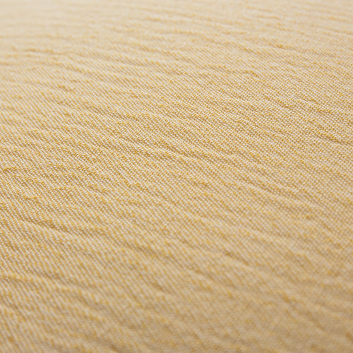 Anaba Cushion Cover mustard & natural white, 100% cotton | High quality homewares