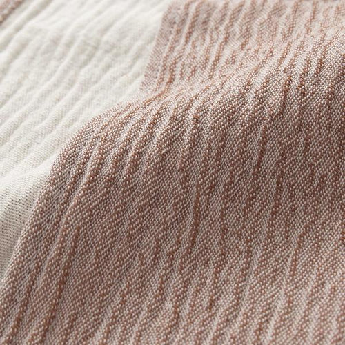 Anaba Bedspread terracotta & natural white, 100% cotton | URBANARA bedspreads & quilts