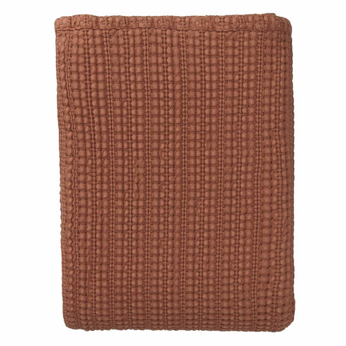 Anadia Bedspread terracotta, 100% cotton