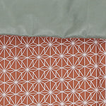 Ankisa Picnic Blanket terracotta & sage green & natural white, 100% cotton | High quality homewares