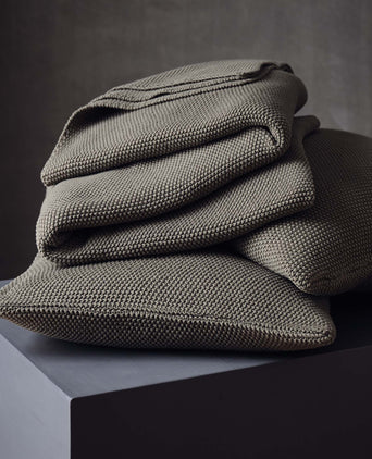 Antua Cotton Blanket olive green, 100% cotton