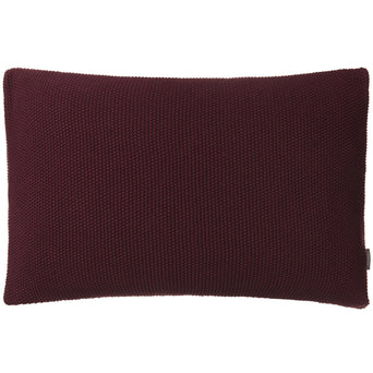 Antua cushion cover, bordeaux red, 100% cotton