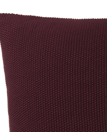 Antua cushion cover, bordeaux red, 100% cotton