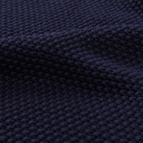 Antua scarf, dark blue, 100% cotton | URBANARA hats & scarves