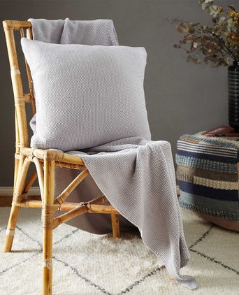 Antua Cotton Blanket silver grey, 100% cotton
