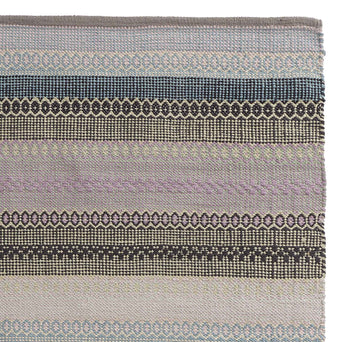 Aonla Rug light green & light yellow & grey, 100% cotton